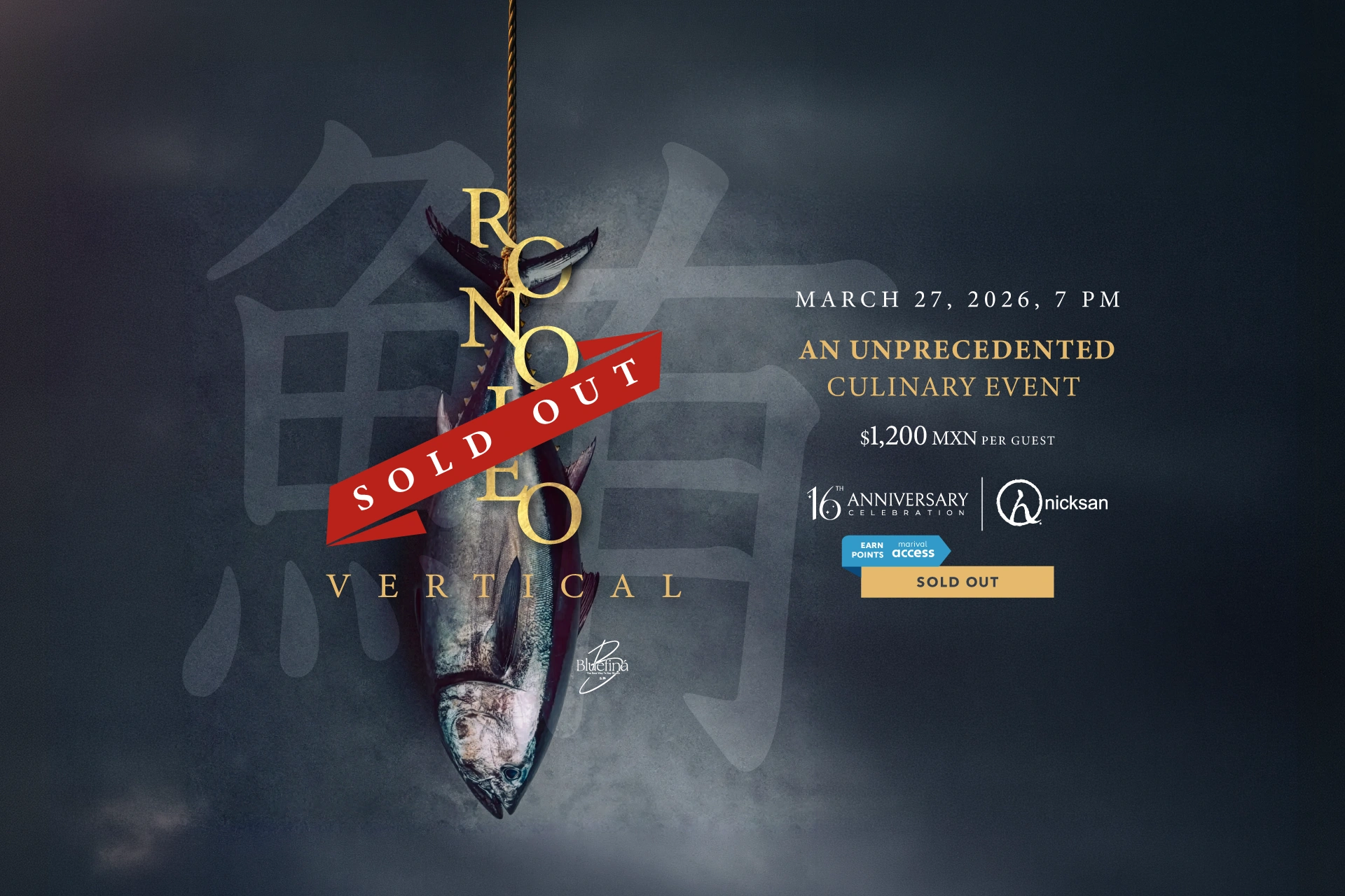 Ronqueo vertical Nicksan Restaurant Nuevo Vallarta